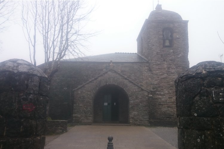 The pre-romanesque church of Santa Maria, the oldest monument on the Jacobean route to Santiago.